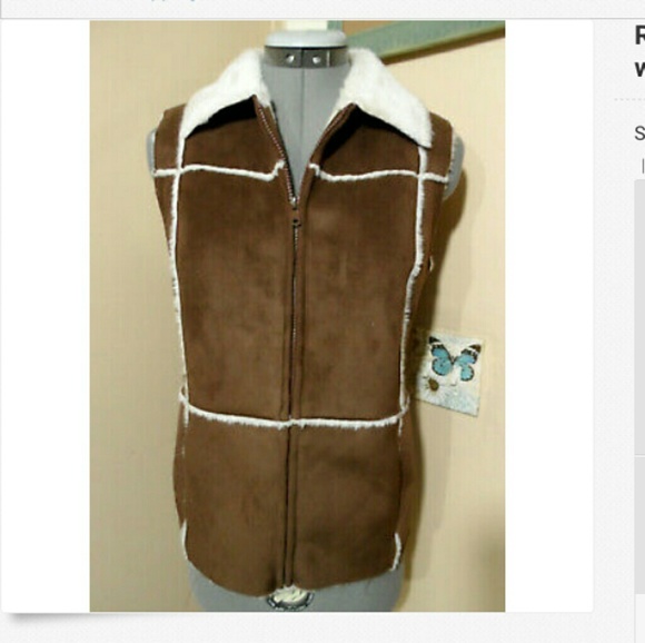 Women's Tie-Front Quilted Vest - A New Day™ Brown XXL